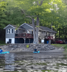 Scenic Maine hunting and fishing lodging on Hermon Pond