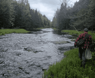 Remote Maine wilderness fishing country