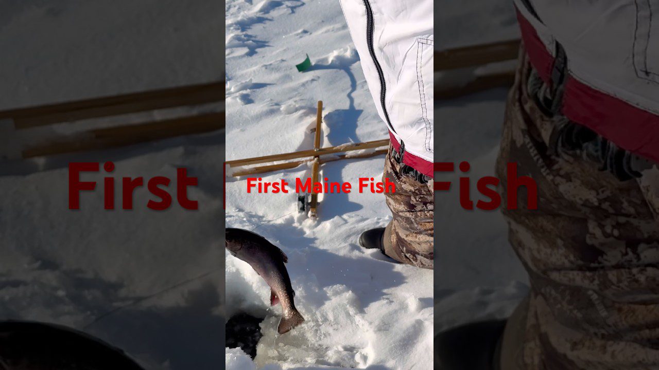 Maine Ice Fishing for Brook Trout: Finding Them and Catching Them