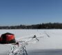 maine ice fishing shelter lake 90x80