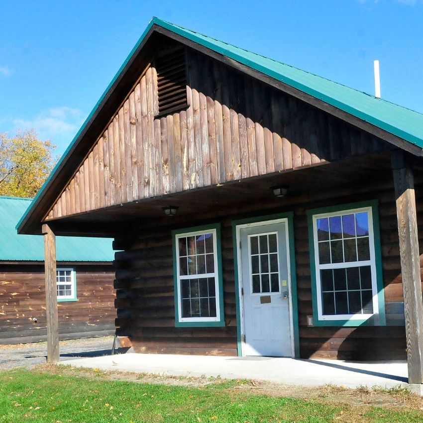 Bigelow cabins at North Country Rivers in Bingham, Maine